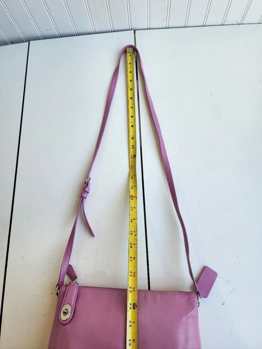 Coach Crosby Crossbody Bag Double Zip Pink Calf Leather 10